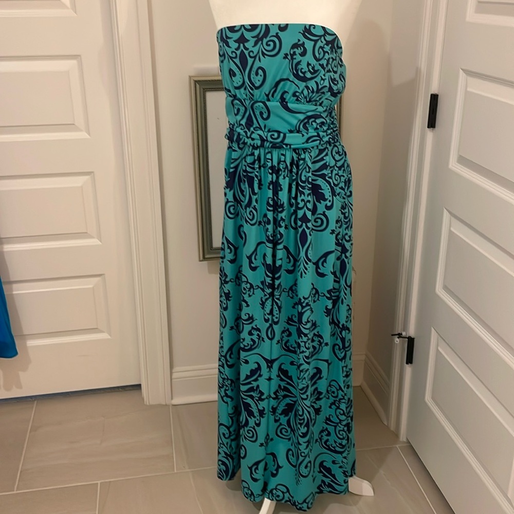Strapless maxi dress